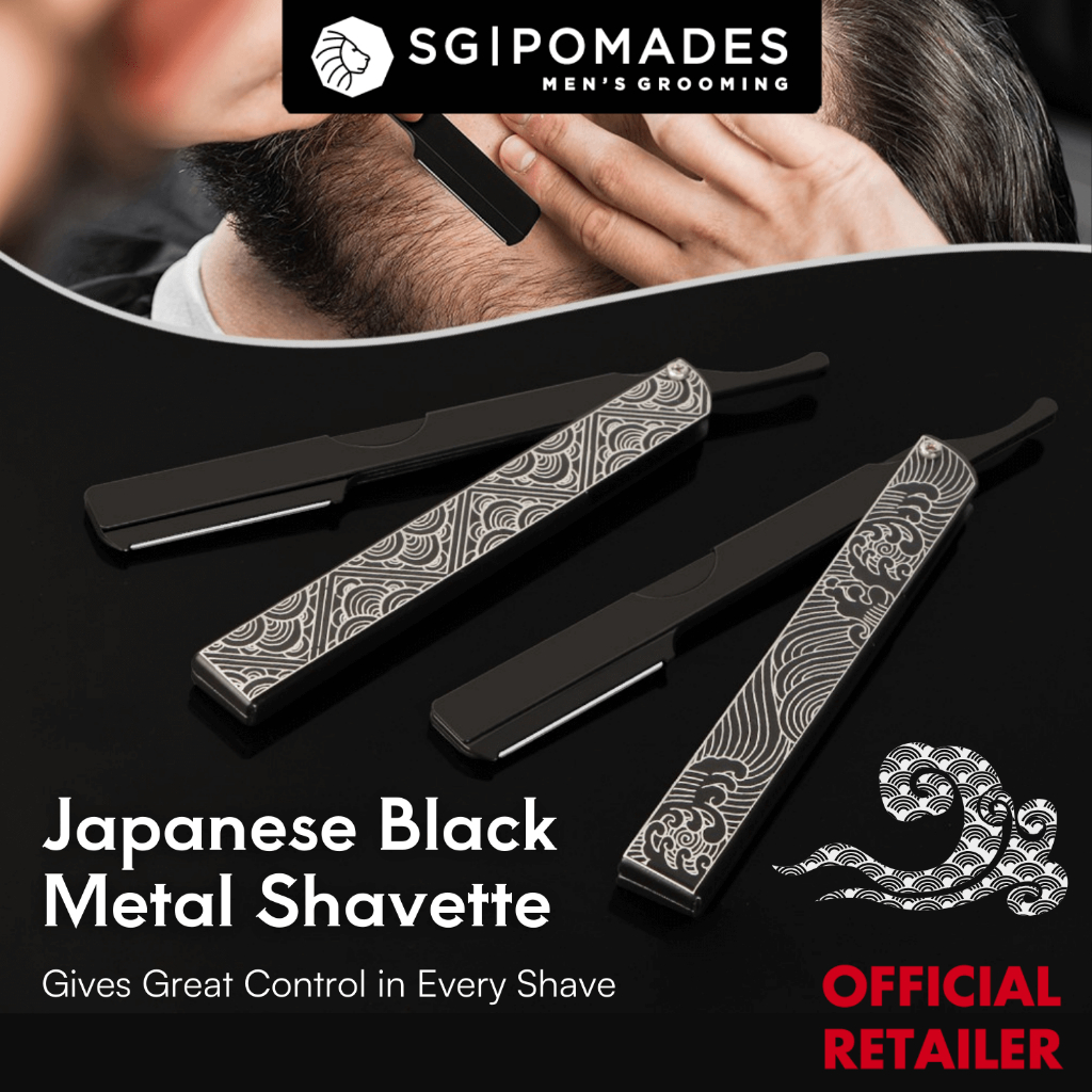 Japanese Black Metal Shavette - Full Metal Straight Razor | Good Weight ...