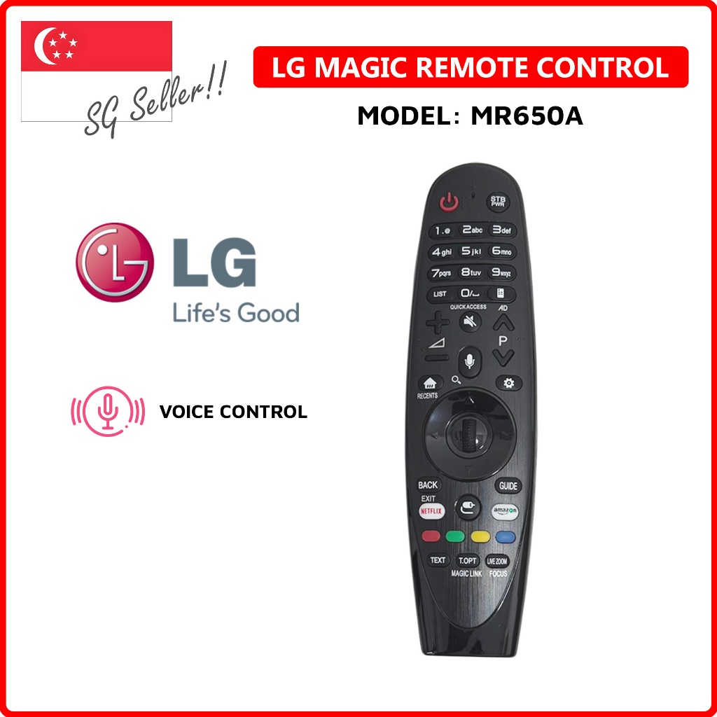 LG Magic Remote Control MR650A - Voice Control Only (No Mouse Pointer ...