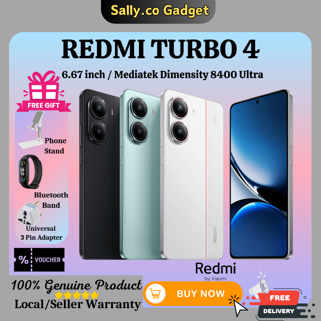[2025]Xiaomi Redmi Turbo 4 6.67 inch Mediatek Dimensity 8400 Ultra 6550