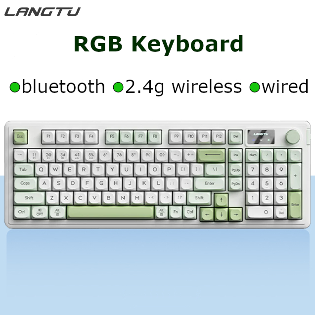 L98 Bluetooth RGB Mute Keyboard Office 2.4G Wireless Keyboard | Shopee ...