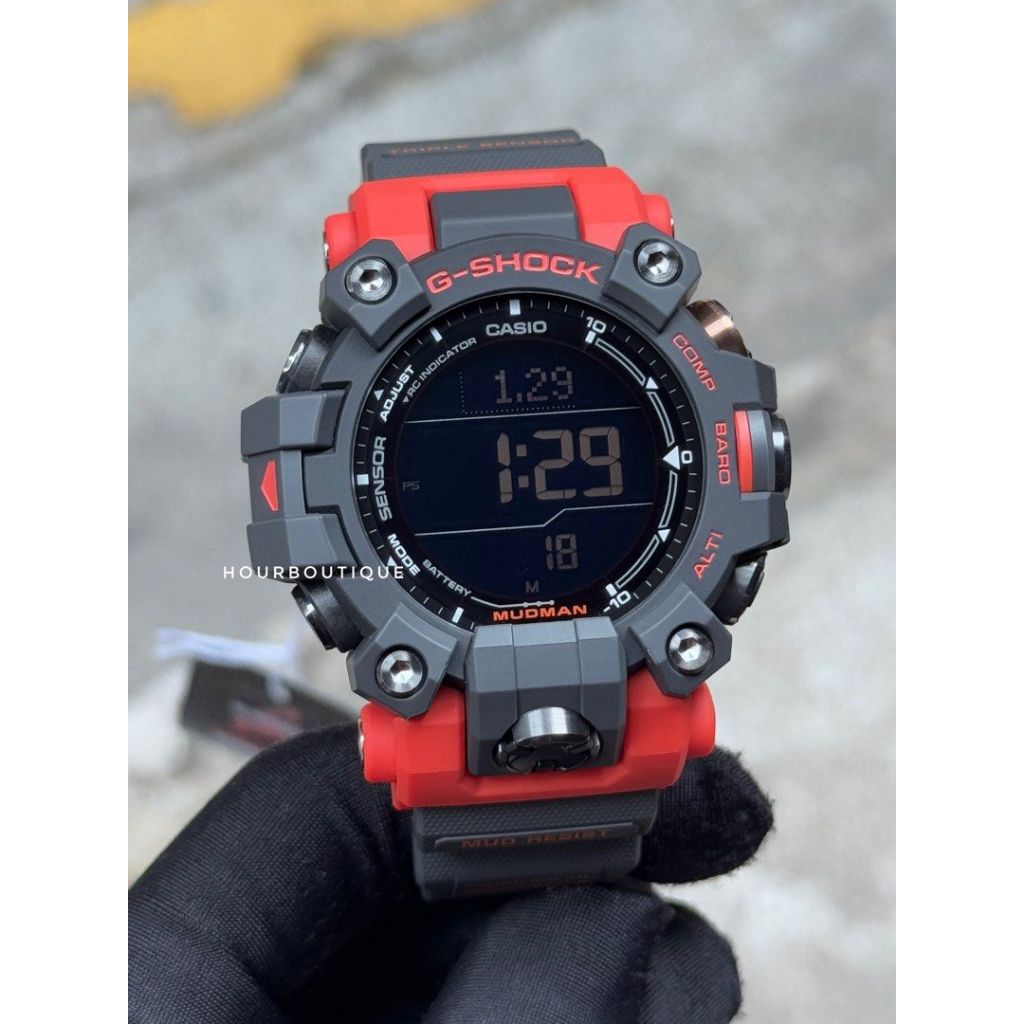 Brand New Casio G-Shock RangeMan Black Orange Tough Solar Trekking ...