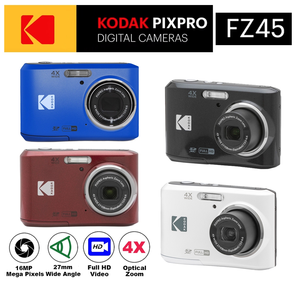 Kodak PIXPRO FZ45 Compact Digital Camera Point Shoot 16MP Wide