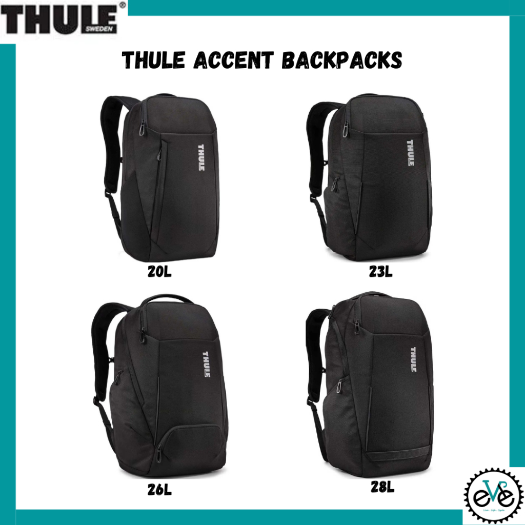 Thule Accent Backpack 20L | 23L | 26L | 28L | Shopee Singapore