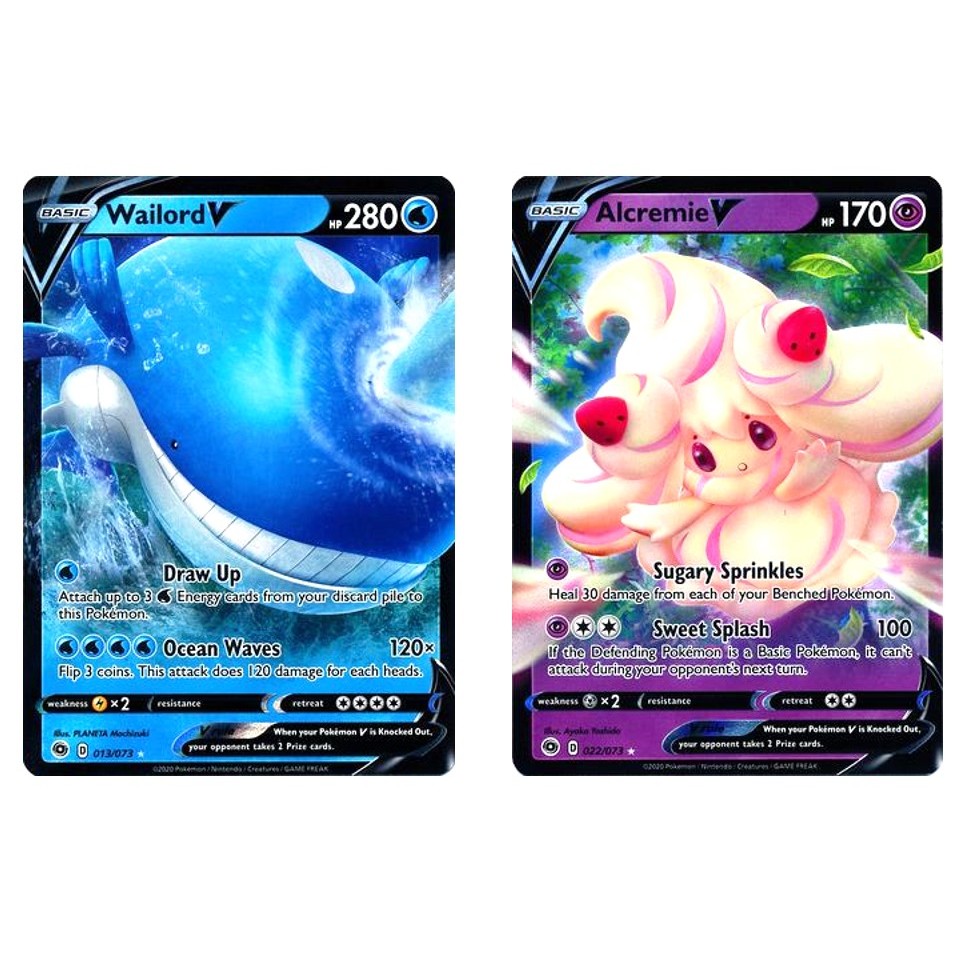 wailord v pokemon card 013/073 Wailord V | Rare Holo V Card | SWSH3.5 Champion's Path main image 1