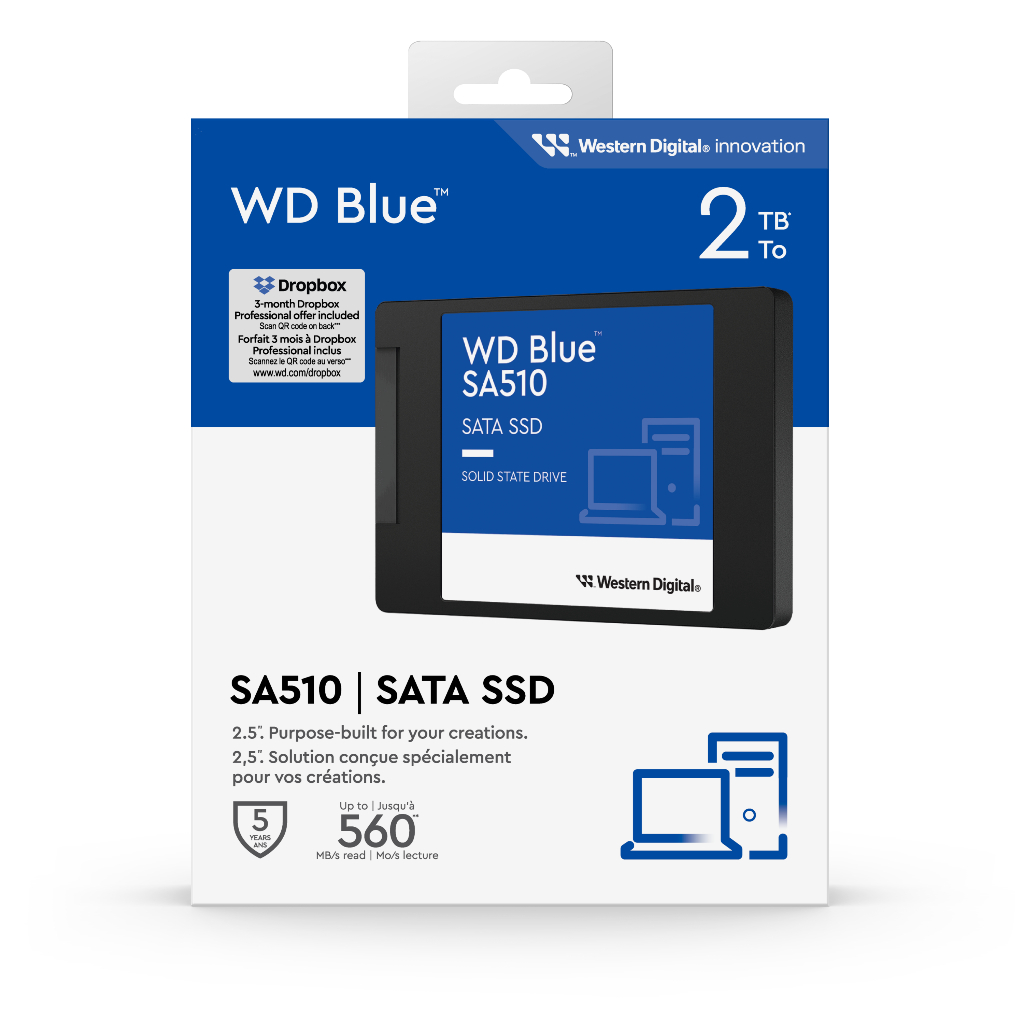 WD Blue® SA510 SATA SSD 2.5”/7mm Cased [2TB/4TB] | Shopee Singapore