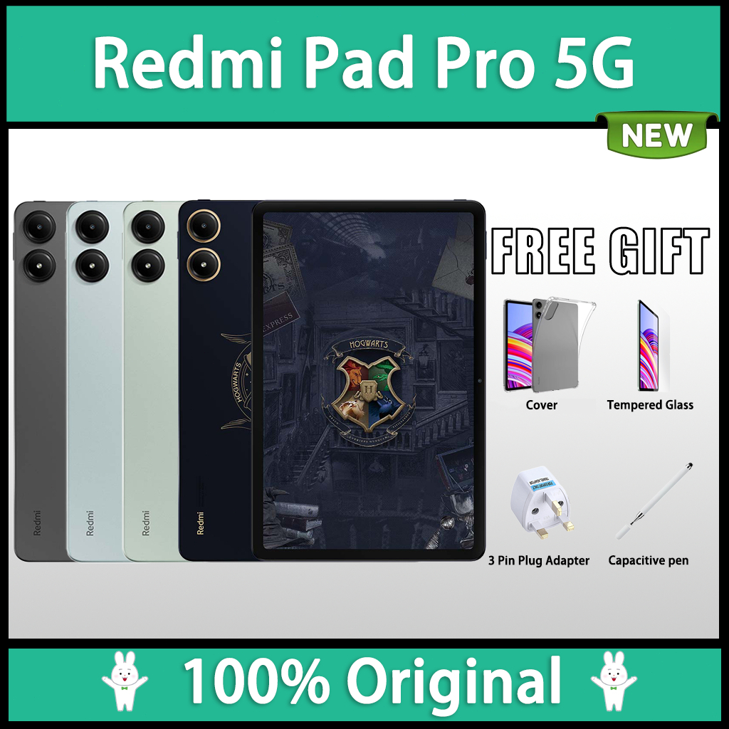 Xiaomi Redmi Pad Pro Tablet PC da 12,1 pollici, 8 GB+256 GB, HyperOS Qualcomm Snapdragon 7s Gen2 Octa Core, batteria 10000 mAh (HOGWARTS