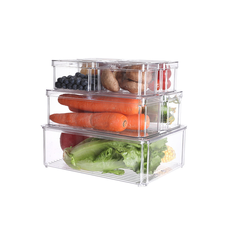 7 piece set 10 piece set transparent food storage box food container ...
