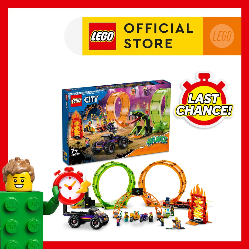 LEGO City Double Loop Stunt Arena 60339 Building Kit (598 Pieces ...
