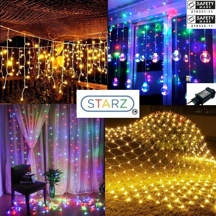 STARZ - 45 Assorted Models , Curtain Led icicle Fairy Lights , String ...