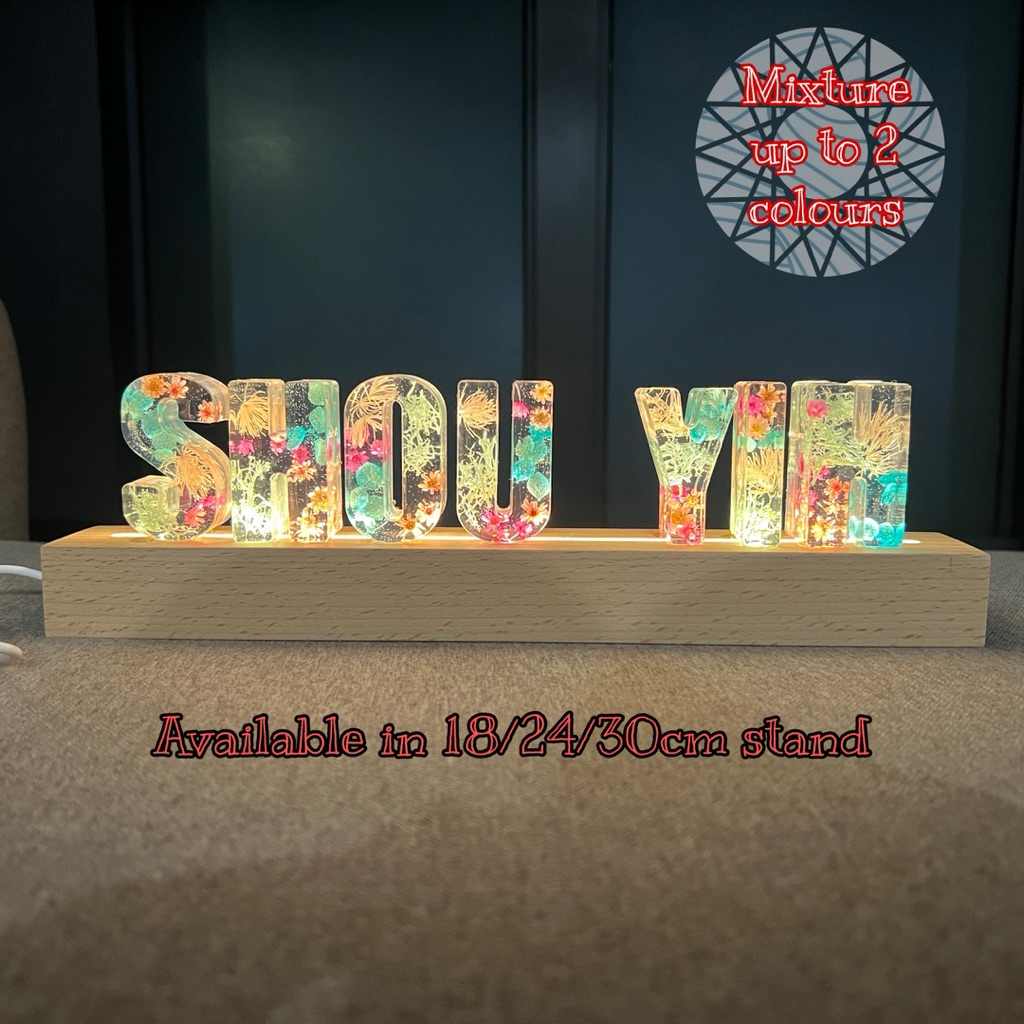 [SG PREORDER] Customize Personalize Alphabet Letters Dried Flower ...