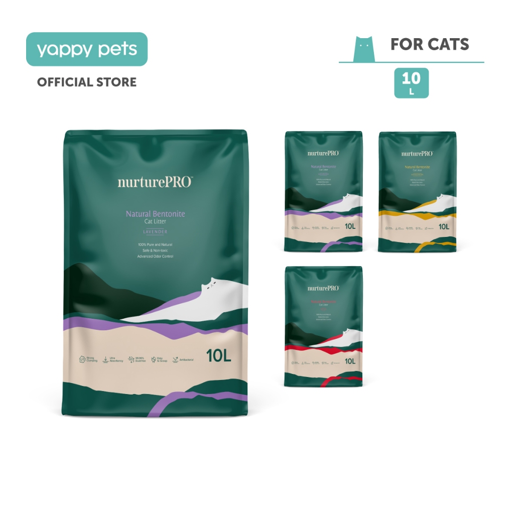 NurturePRO Natural Bentonite Cat Litter 10L | Cat Sand, Bentonite Clay ...