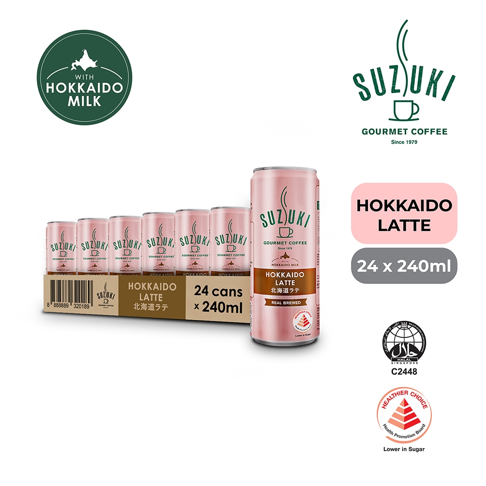 Suzuki Hokkaido Latte 24 cans x 240ml | Shopee Singapore