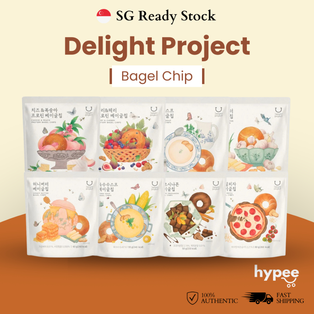 [SG Stock] DELIGHT PROJECT Bagel Chips Honey Butter, Garlic Butter ...