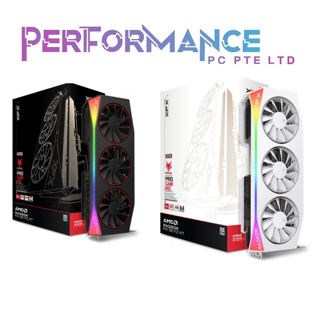 XFX Mercury Radeon RX 9070 XT OC Magnetic Air Edition – Scheda Video AMD 16GB GDDR6, PCIe 5.0, Tripla Ventola, 8K, Per Gaming E 3D
