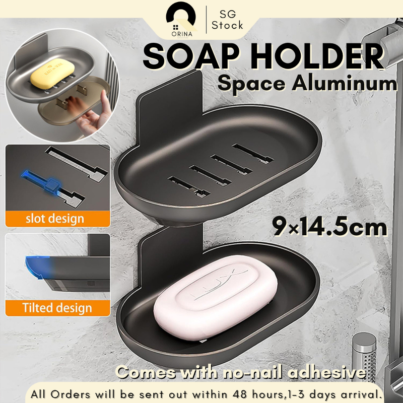 [SG] Bathroom Soap Bar Holder Soap Dish Wall Mounted Soap Holder Soap — free download