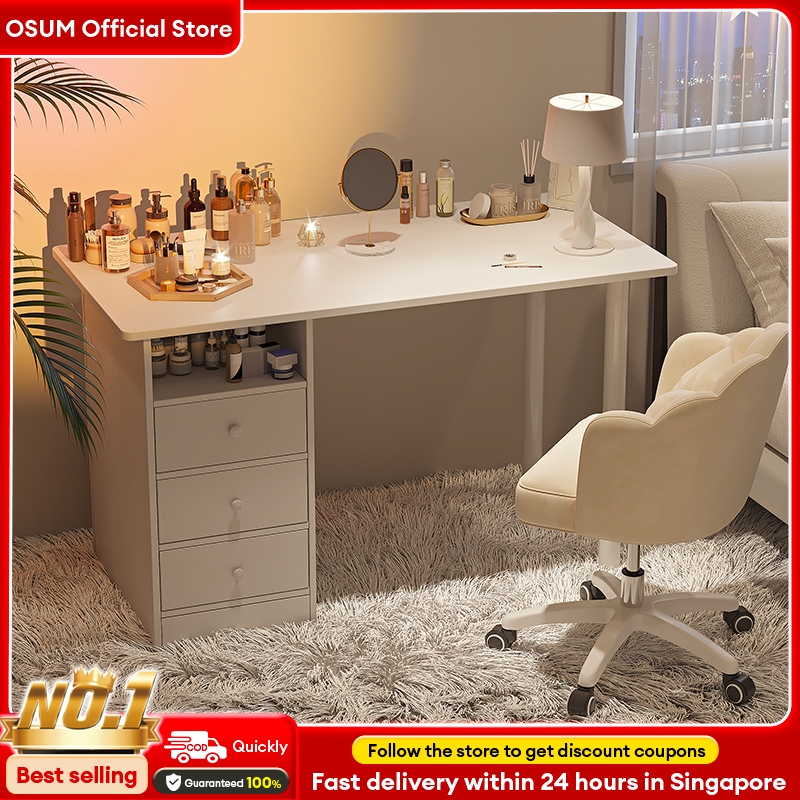 Round Legs Office Table With Cabinet Study Table With Book Cabinet ...