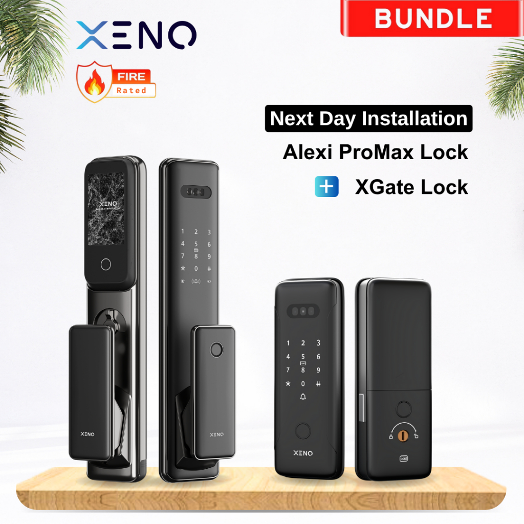 XENO Smart Bundle - Digital Door Lock + Gate Lock | In-built Door ...
