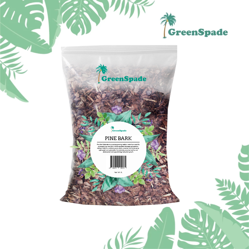 Green Spade - Planting Substrates - Pine Bark 5L | Shopee Singapore