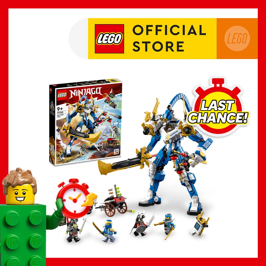 LEGO NINJAGO 71785 Jay's Titan Mech Building Toy Set (794 Pieces
