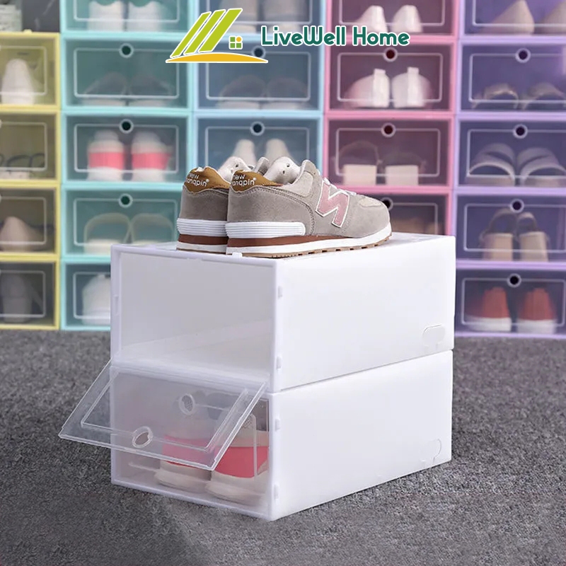 Plastic Storage Box | Dust-Proof, Moisture-Proof Transparent Shoe ...