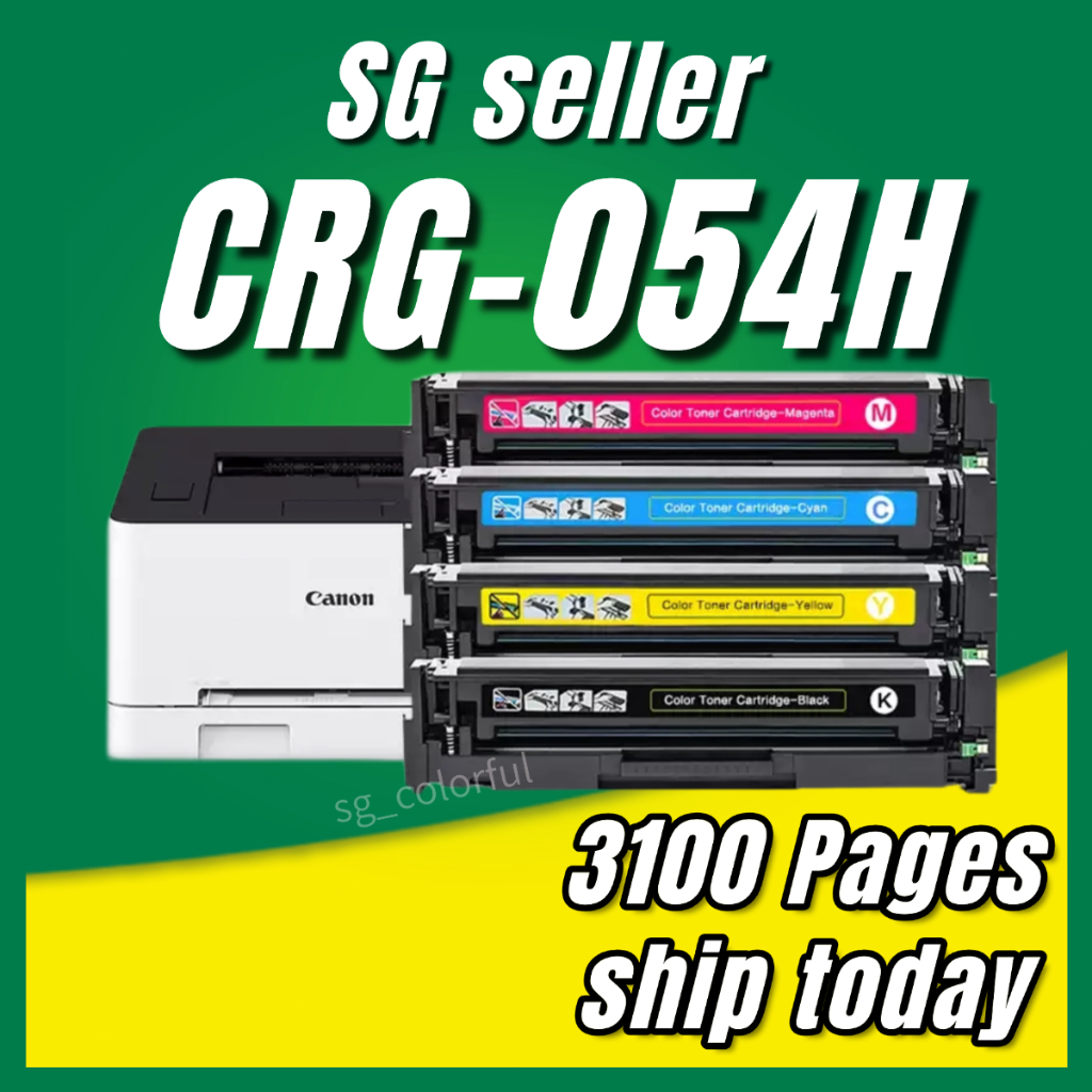 Canon 054/054H 054 H Toner Cartridge Compatible for Canon LBP621/LBP623 ...