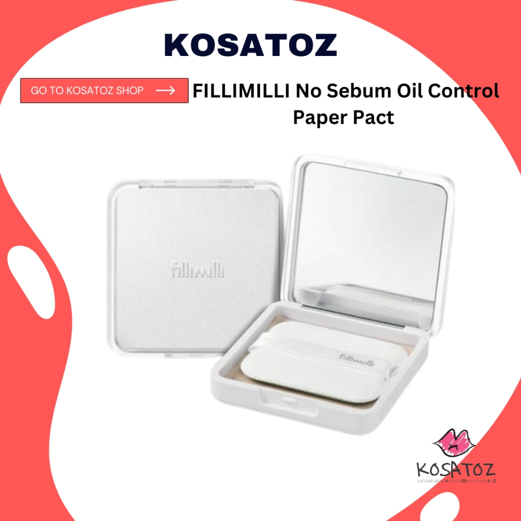 FILLIMILLI No Sebum Oil Control Paper Pact (Main 50 sheets + Refill 50 ...