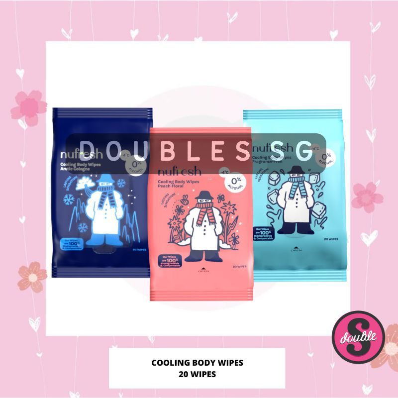 Nufresh Cooling Body Wipes 20s | Shopee Singapore