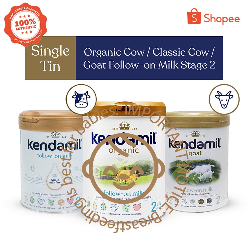 Kendamil Organic 粉ミルク 800g 2缶セット Kendamil Organic Cow / Classic Cow / Goat Follow-On Milk Stage 2