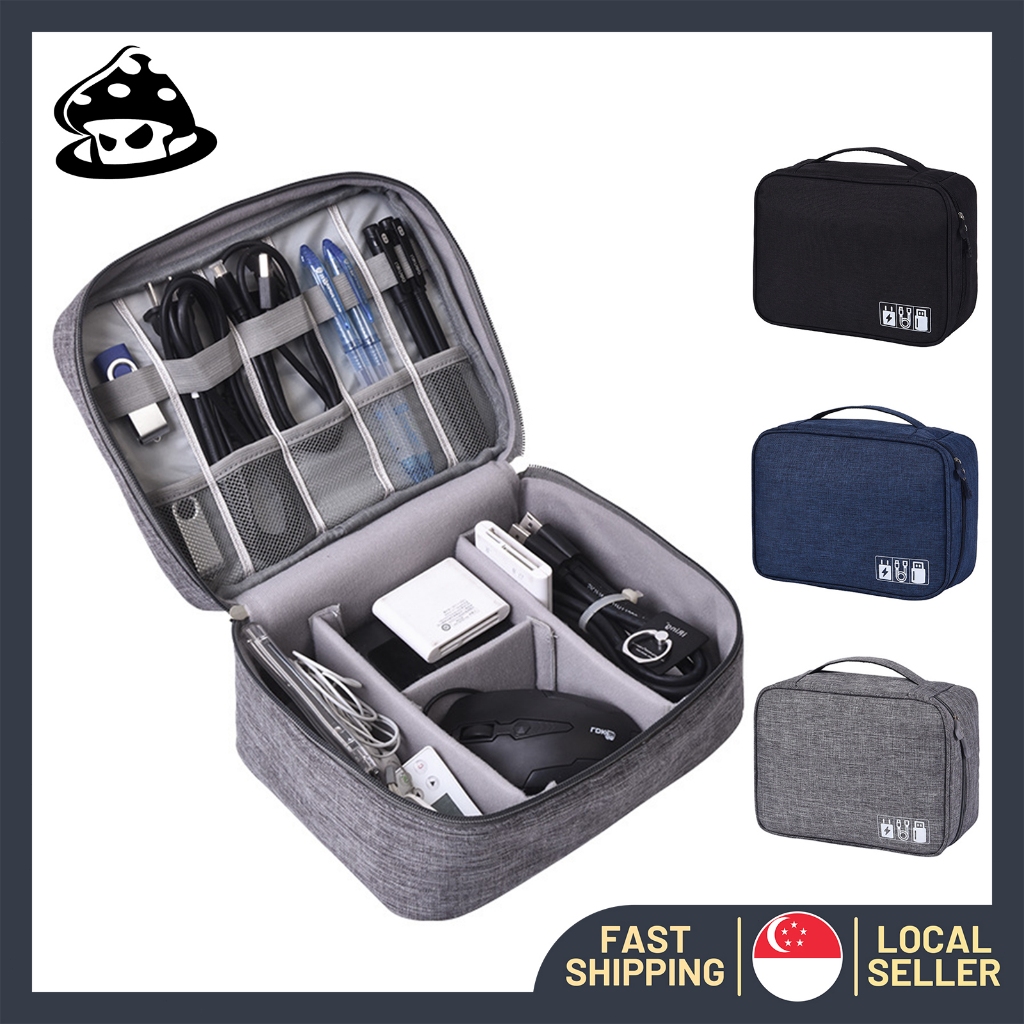[ SG Ready Stock] Cable Storage Bag Portable Digital Organizer Travel ...