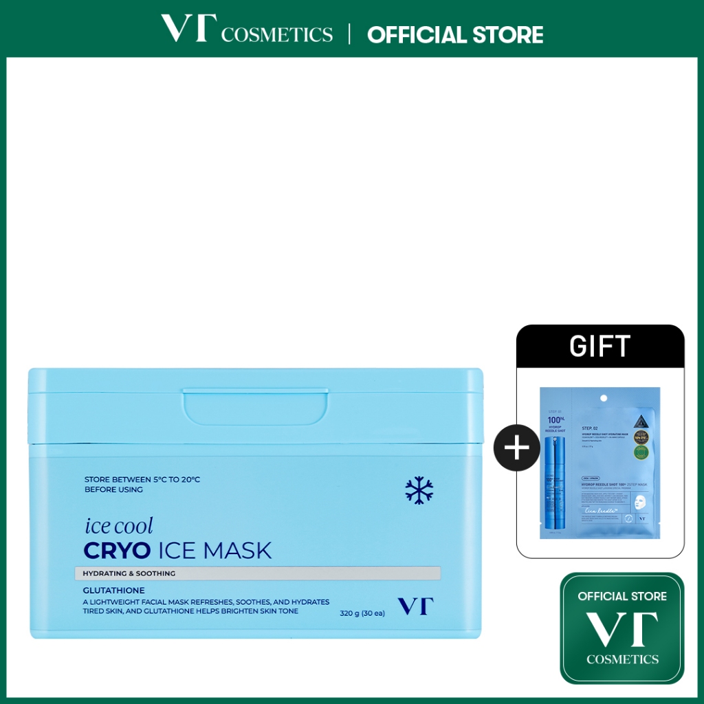 VT] CRYO ICE Cooling Mask 30ea Soothing & Hydrating Skin [Official