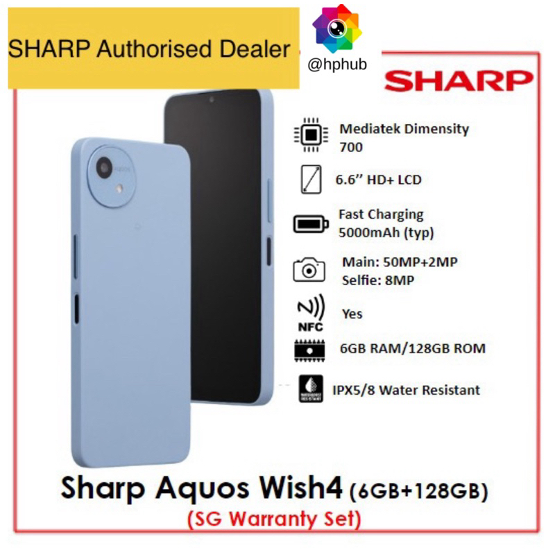 Brand New SHARP AQUOS Wish 4 6/128GB Local 1 Year warranty +