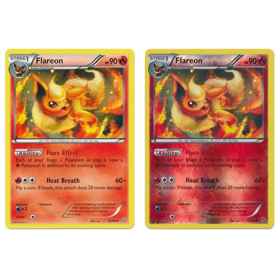 English Pokemon Card Flareon - 13/98 - Uncommon / Flareon - 13/98 -  Uncommon Reverse Holo XY: Ancient Origins [USED] | Shopee Singapore