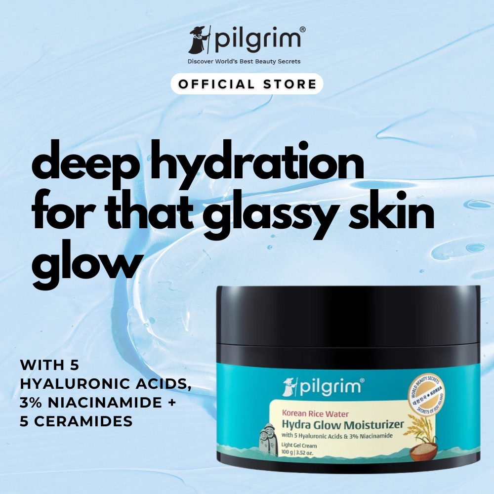 Pilgrim Korean Rice Water Hydra Glow Moisturizer 100g – Hydrating Gel ...