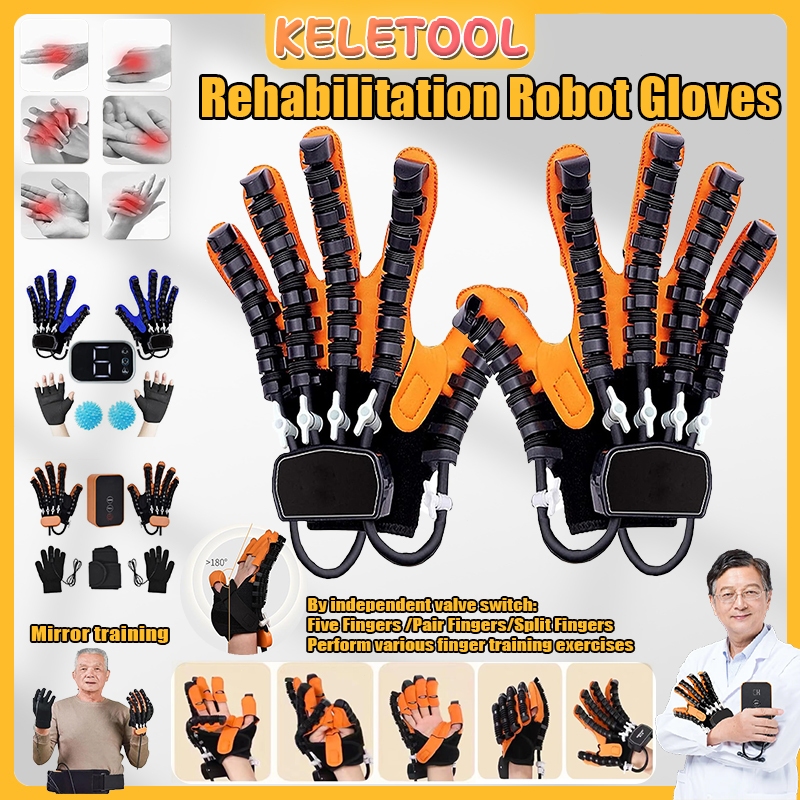 Rehabilitation Robot Gloves USB Finger Robot Training Elderly Gloves ...