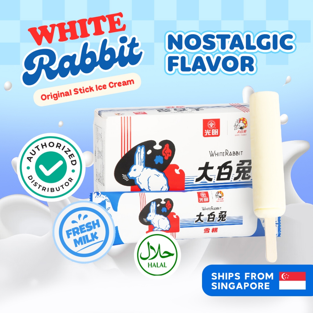 White Rabbit Original Ice Cream Stick 5 pcs - Authentic Candy Flavor ...