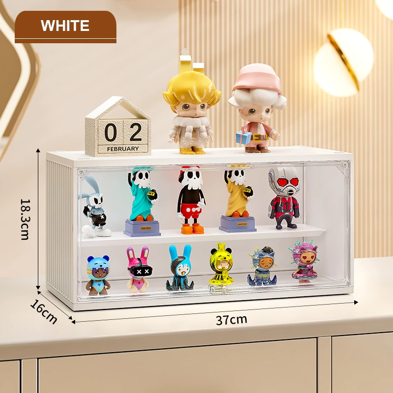 Salvo Acrylic Display Box Transparent Storage Cabinet POPMART Figurine ...
