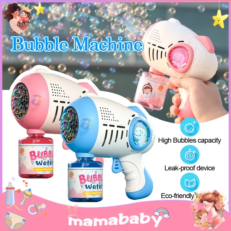 【SG stock】Kids Cartoon Bubble Machine/ LED Light Music Bubble Gun ...