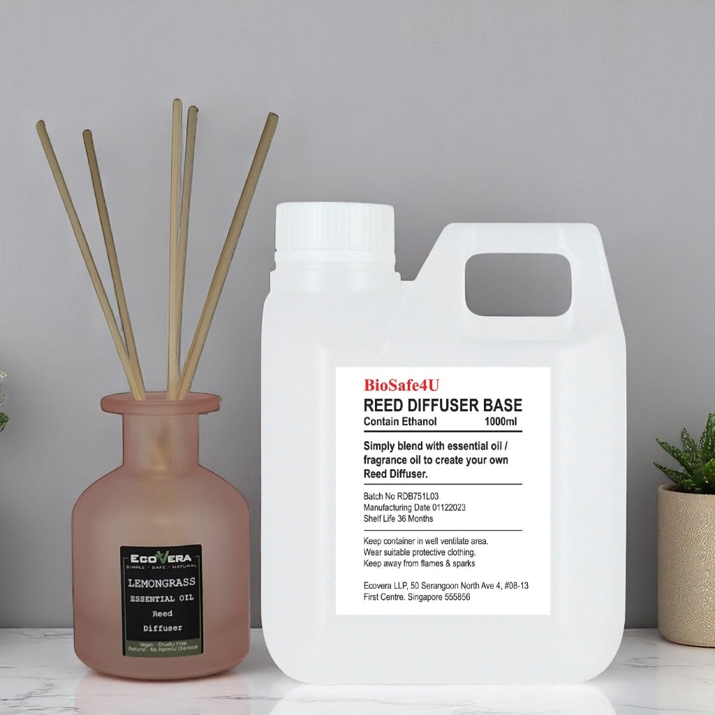 BioSafe4U Reed Diffuser Base, Blend With Fragrance or Essential Oil ...