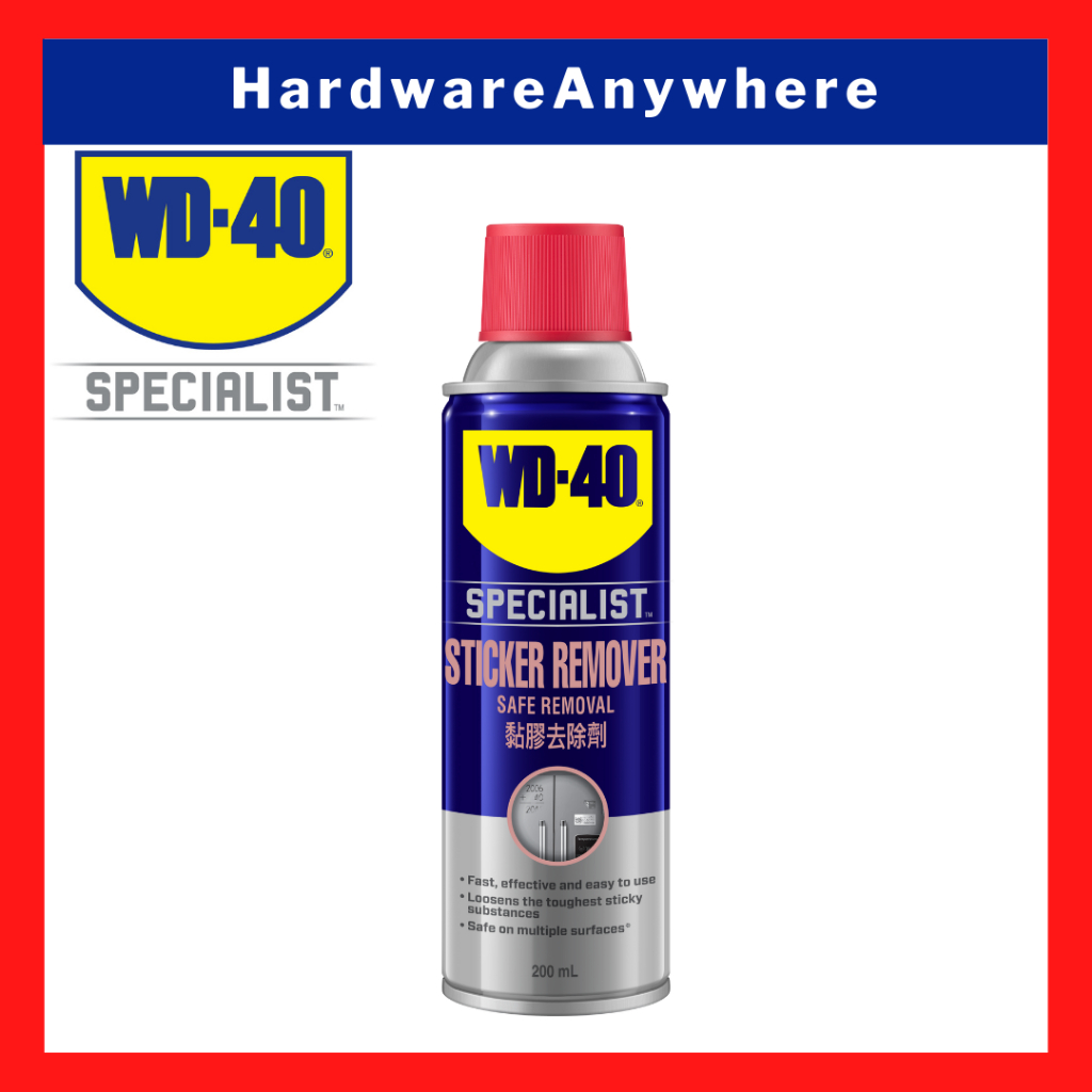 WD40 Sticker Remover 200mL - Adhesive Residue Cleaner for Labels, Price ...