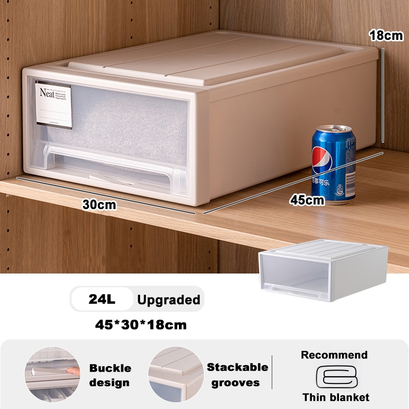Salvo Storage Drawers Box Stackable Chest Storage Box Wardrobe ...