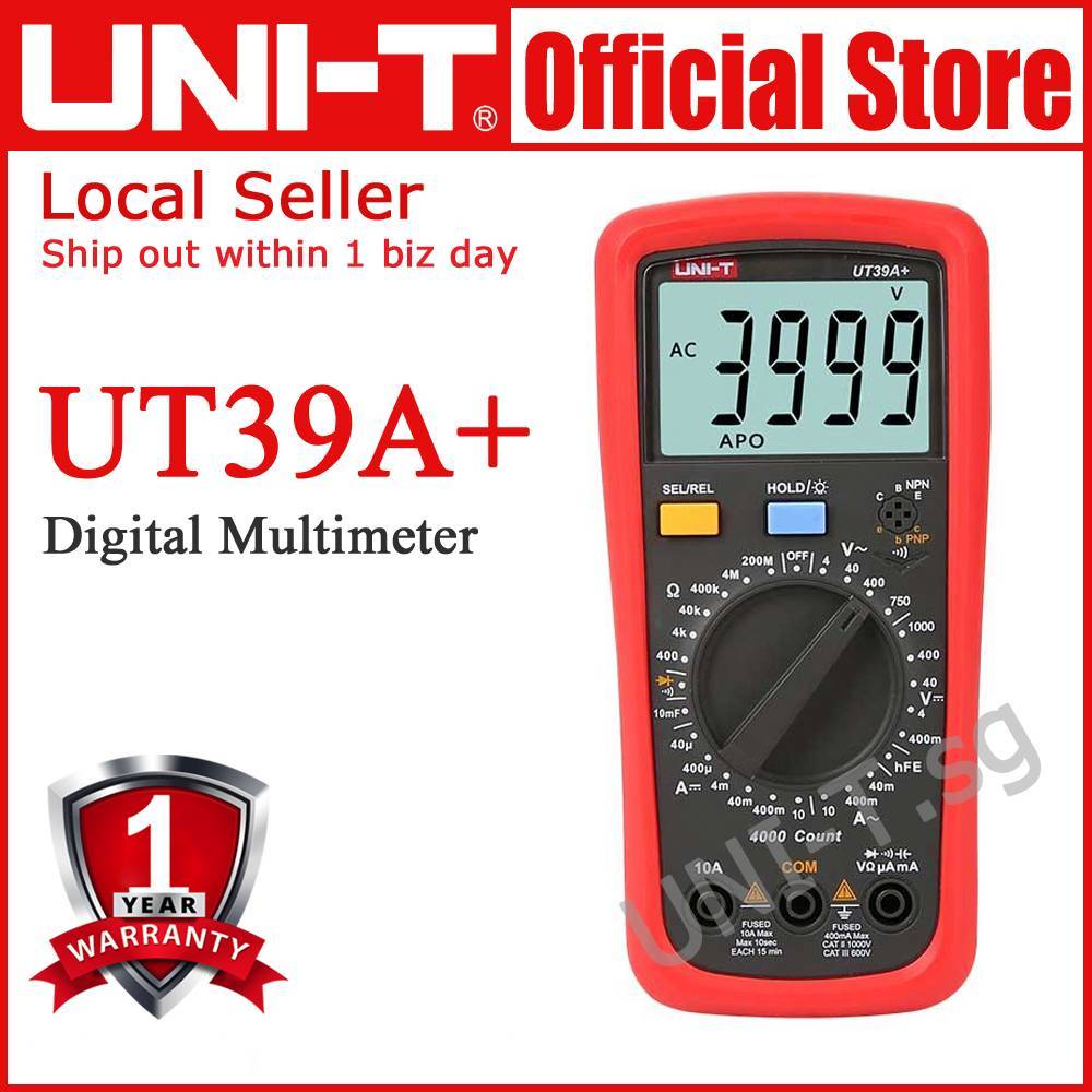 Uni-T UT39A+ UT39C+ UT39E+ Digital Multimeter | Shopee Singapore