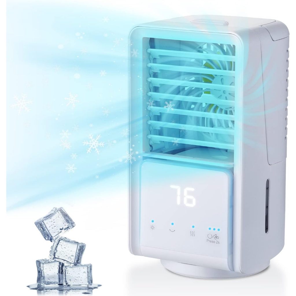 Mini Air Conditioner Cooling Fan with 3 Gear Wind Speed/2 Gear Ice Fog ...