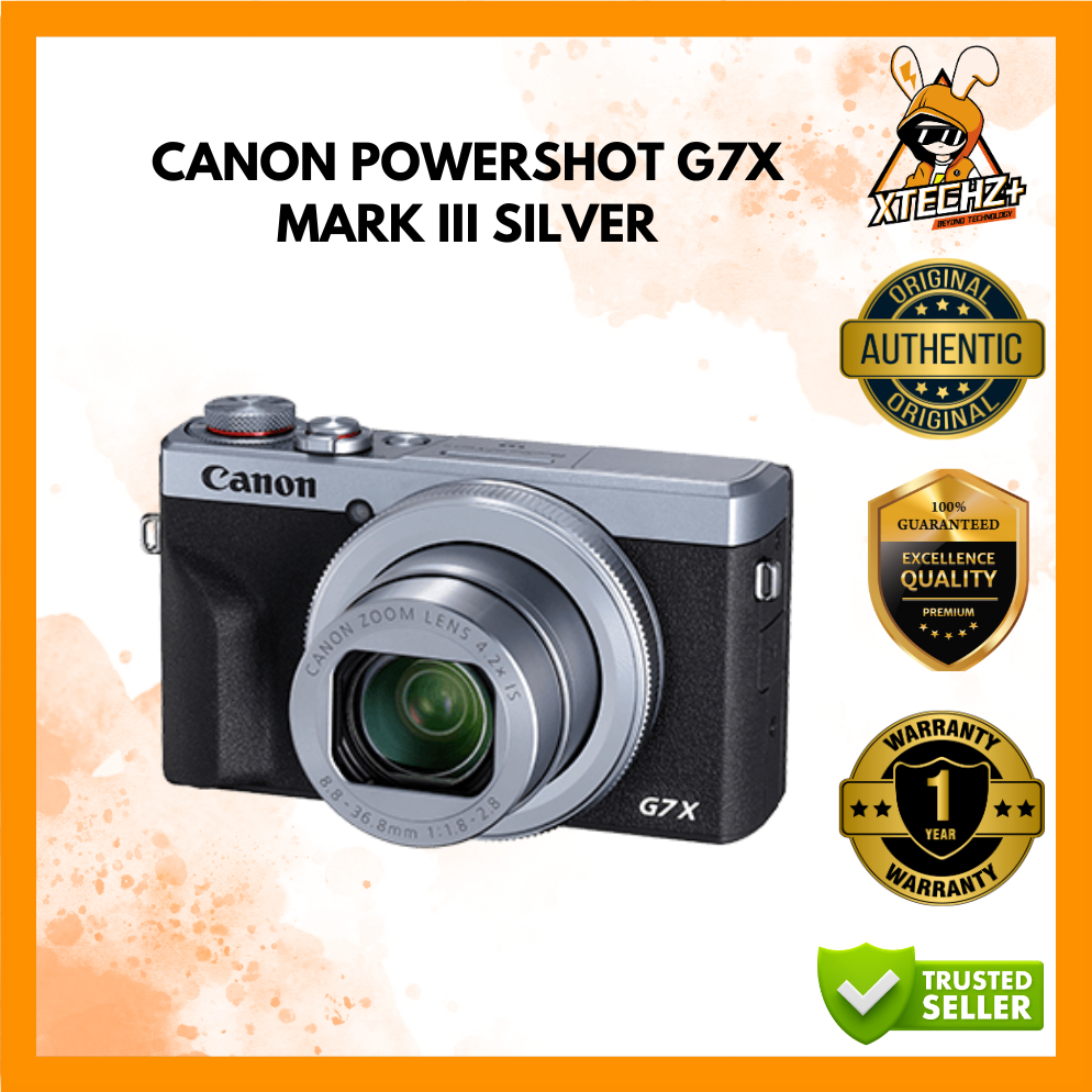 Ready Stocks* Canon PowerShot G7 X Mark III Digital Camera (Silver