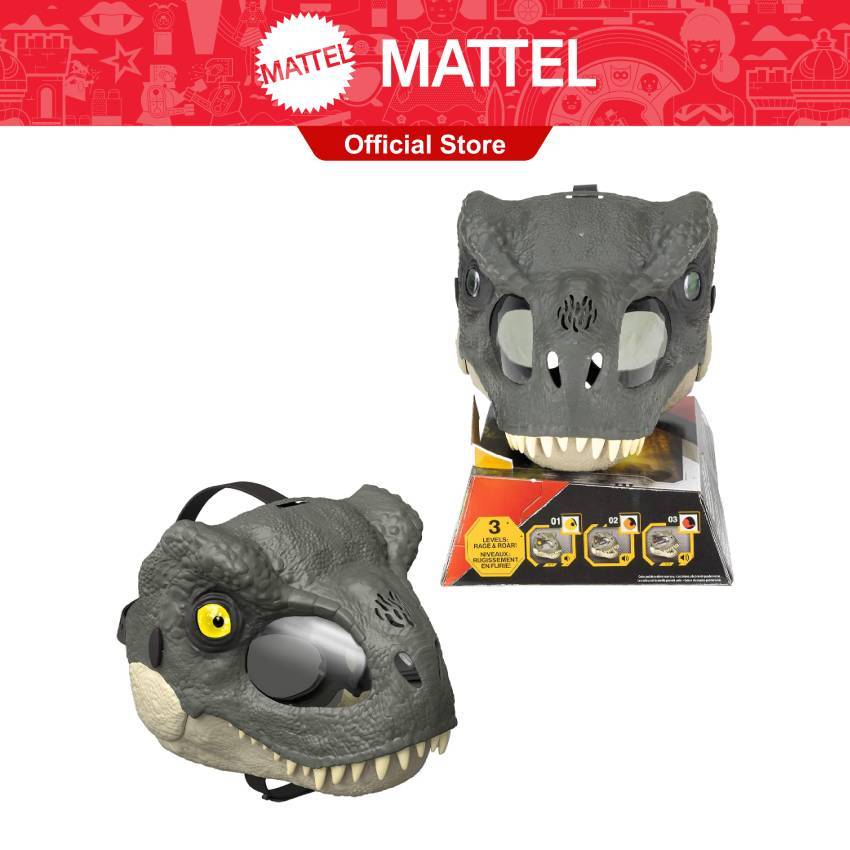 Jurassic World Rebirth T-Rex Rage N Roar Mask with LED Light Up Eyes ...