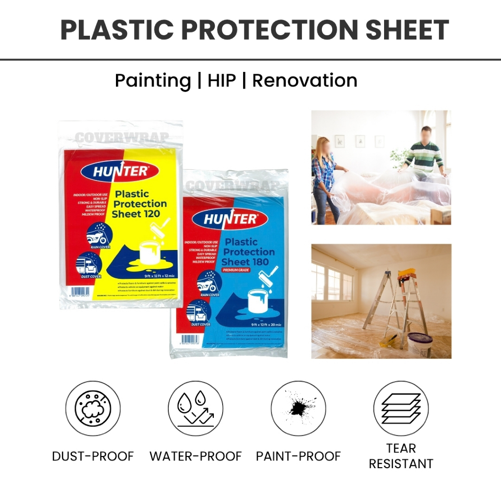 Plastic Drop Cloth Sheet | Dust Cover | Painting Protection Sheet ...