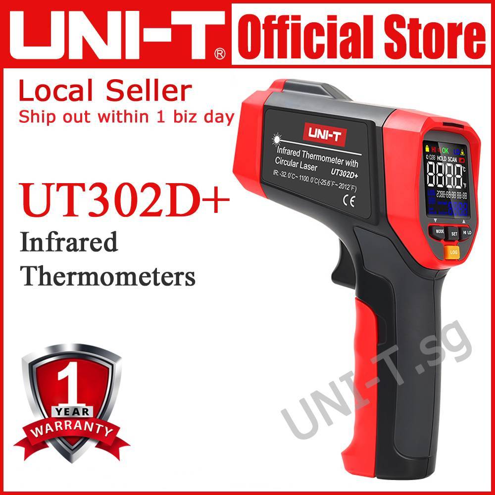 Uni-T UT302D+ UT302A+ UT302C+ Infrared Thermometer | Shopee Singapore