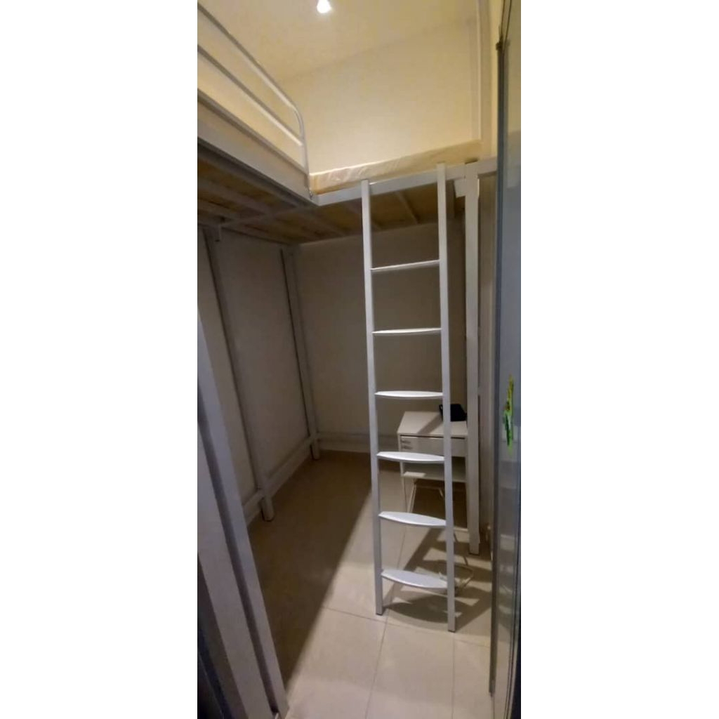 Loft bed customize singapore for helper room/L shape loft bed customize ...