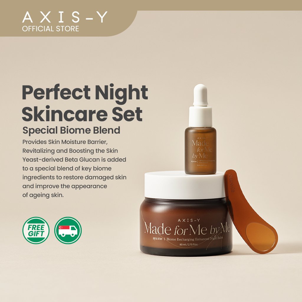 AXIS-Y OFFICIAL] ay&me Biome Recharging Night Renewal Set | Shopee Singapore