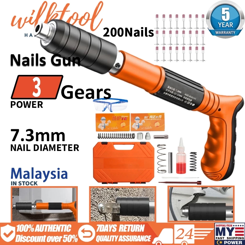Rivet gun (220 nails) tufting gun manual steel nail gun concrete rivet ...