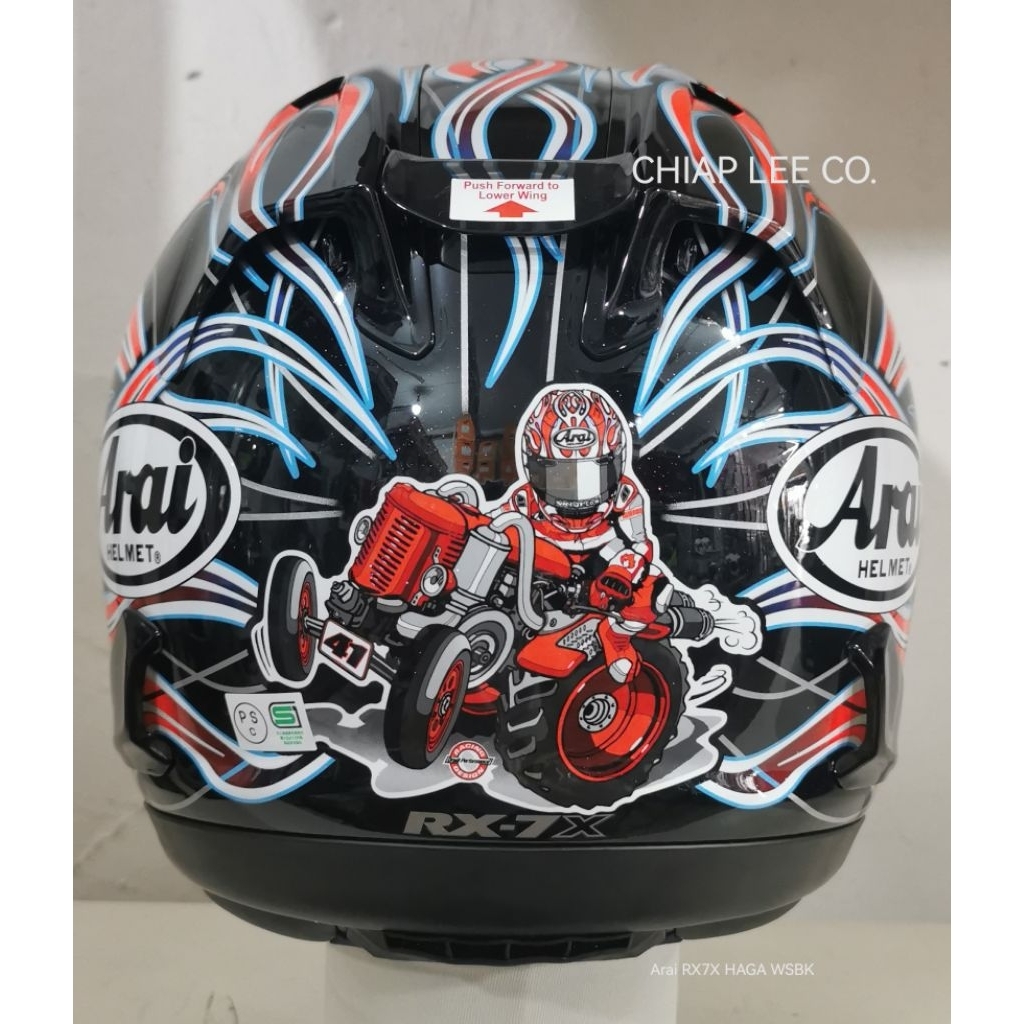 Arai RX7X HAGA WSBK (NEW) PSB APPROVED | Shopee Singapore